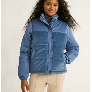 Women's Blue Quilted & Courdary Jacket